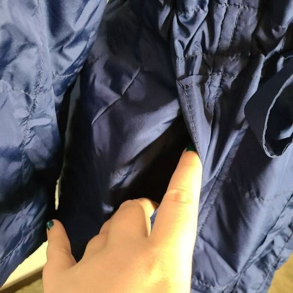 Tulle‎ Blue Trench Coat Jacket Size XS - Picture 8 of 13